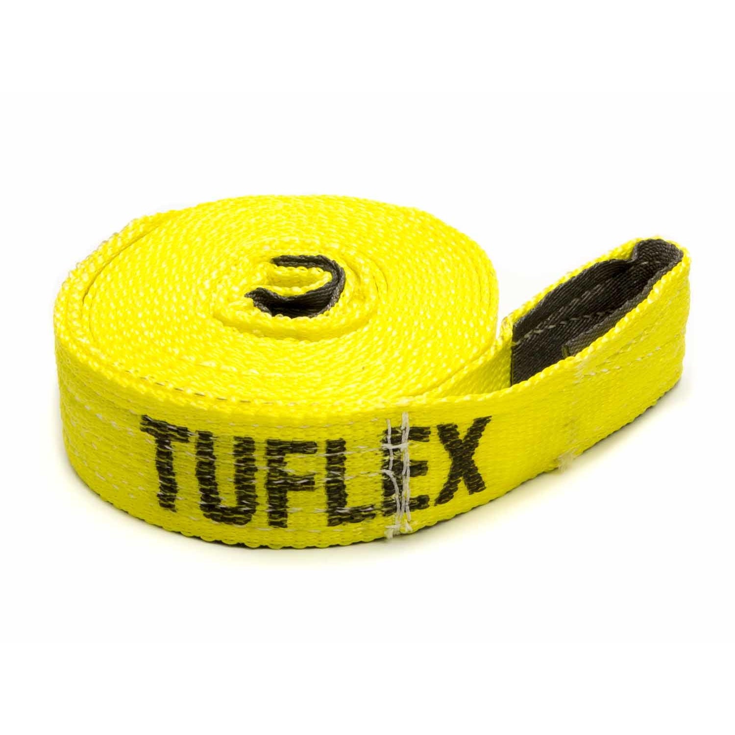 Tuflex 2" Wide Tow Strap 20 ft Long 15,000 lb Capacity Nylon - Yellow