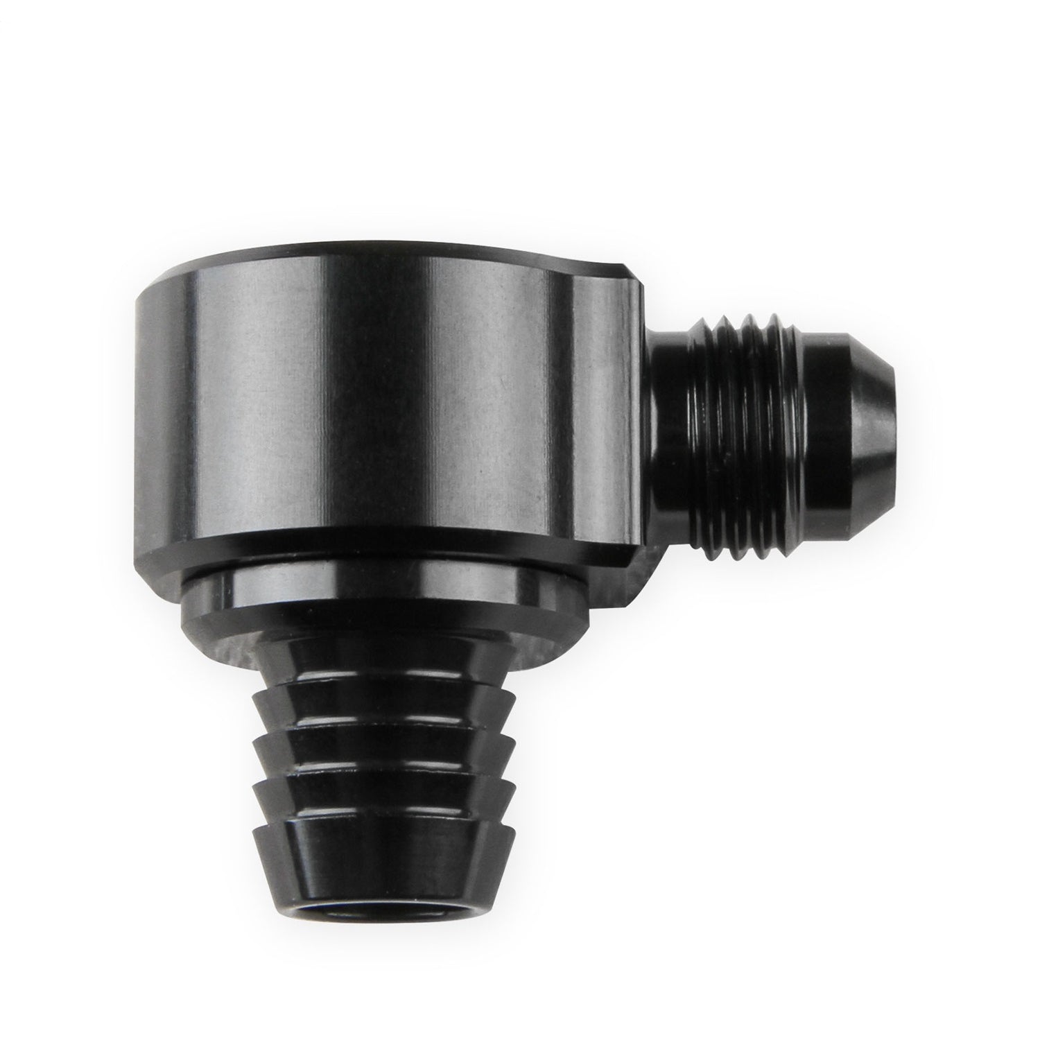 Earl's Brake Booster Check Valve - 13/16" Hose Barb Inlet - 6 AN Male Outlet - Black Anodized