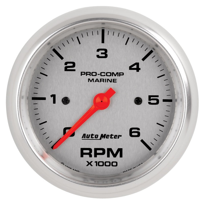 Auto Meter 3-3/8 U/L Tachometer 6000 RPM