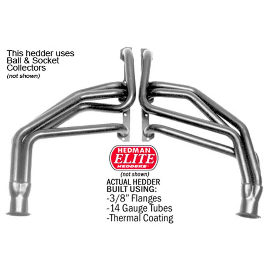 Hedman Hedders Elite Ultra-Duty Headers - 1.625 in Primary