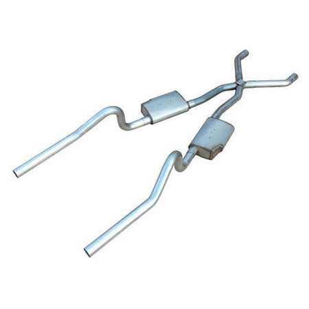 Pypes Performance Exhaust Street Pro X-Pipe System Exhaust System Header Back 2-1/2" Diameter 2-1/2" Tips - Stainless