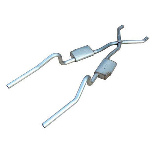 Pypes Performance Exhaust Street Pro X-Pipe System Exhaust System Header Back 2-1/2" Diameter 2-1/2" Tips - Stainless