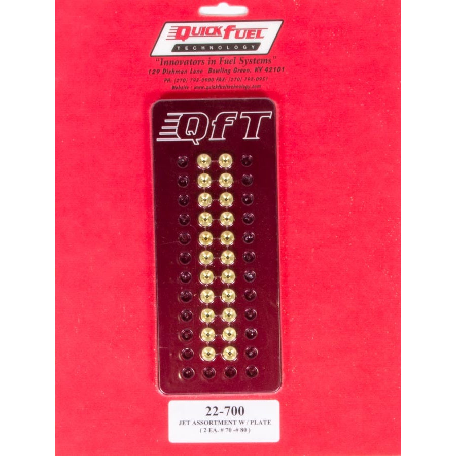 Quick Fuel Technology Jet Assortment Kit - #70 to #80