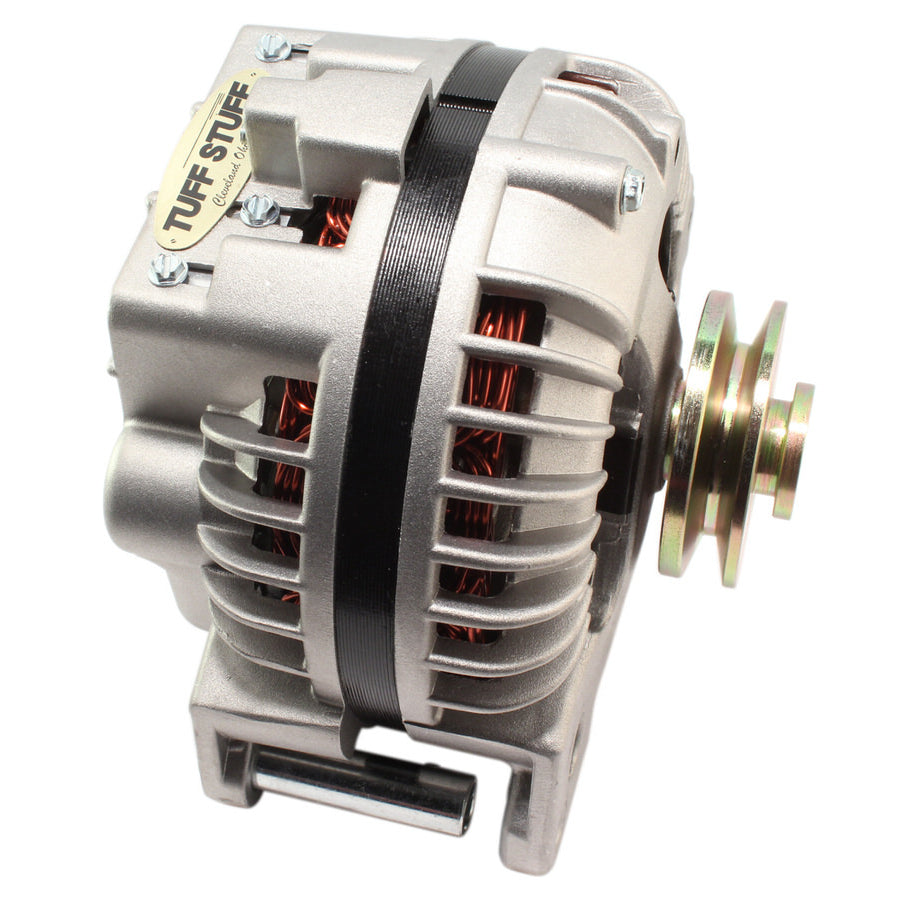 Tuff-Stuff Alternator - 100 amp - 12V - 1 Wire - Internal Regulator - V-Blet Pulley - Aluminum Case