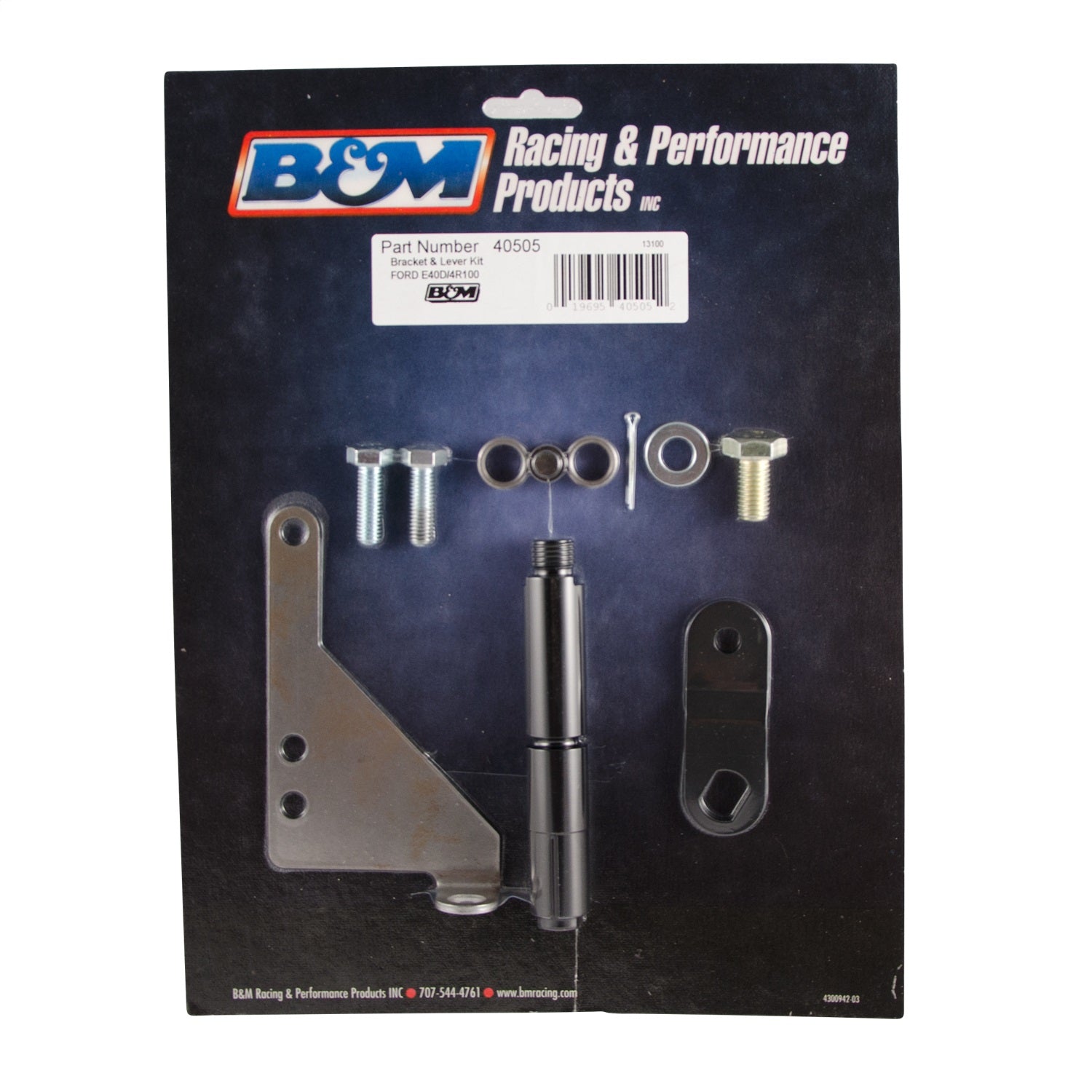 B&M Hardware Included -Steel Transmission Shift Bracket and Lever Natural - E40D/4R100