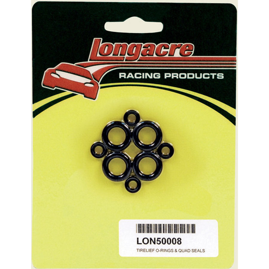 Longacre TIRELIEF™ Replacement O-Rings & Quad Seals (4 Pack)
