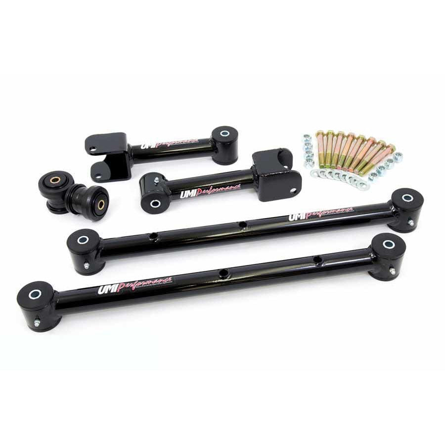 UMI Performance 68-72 GM A-Body Upper & Lower Control Arm Kit - Black
