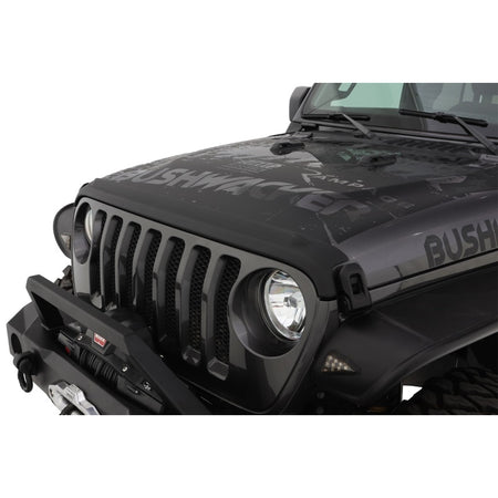 Bushwacker Trail Armor Body Guard - Hood - Stick-On - Plastic - Black