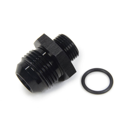 Triple X Race Co. Adapter Fitting Straight 12 AN Male to 8 AN Male O-Ring Aluminum - Black Anodize