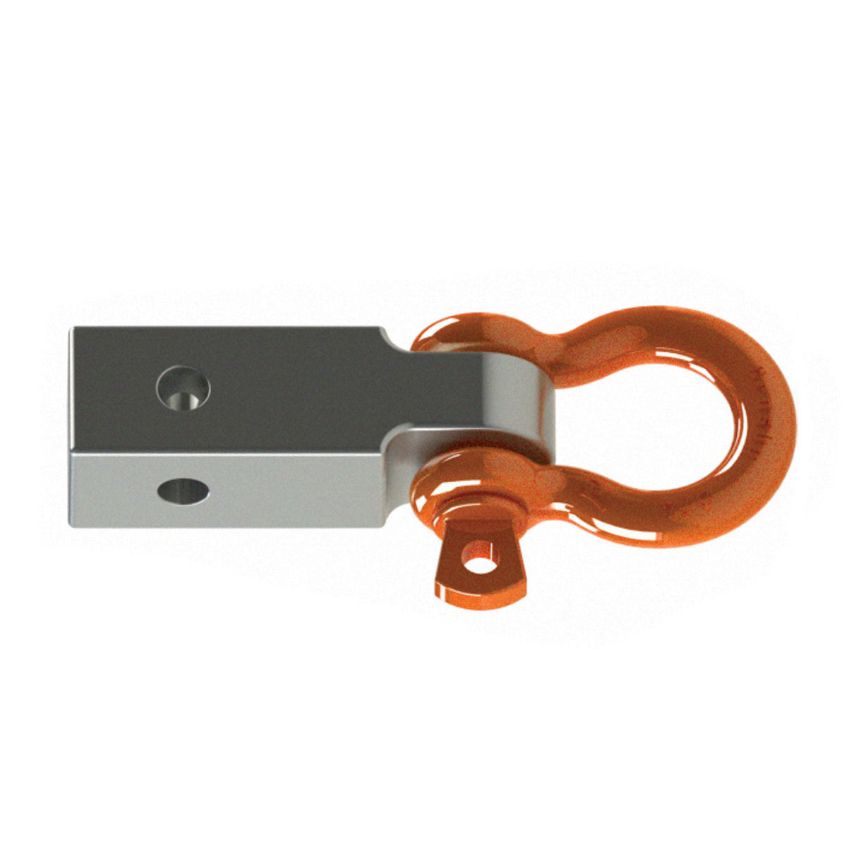 Mile Marker Class III Hitch Receiver 3500 lb Max Gross Weight Steel 3/4" D-Ring Included - Silver Powder Coat