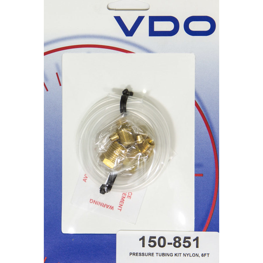 VDO 6 ft Gauge Tubing 1/8" OD Brass Fittings Plastic - Kit