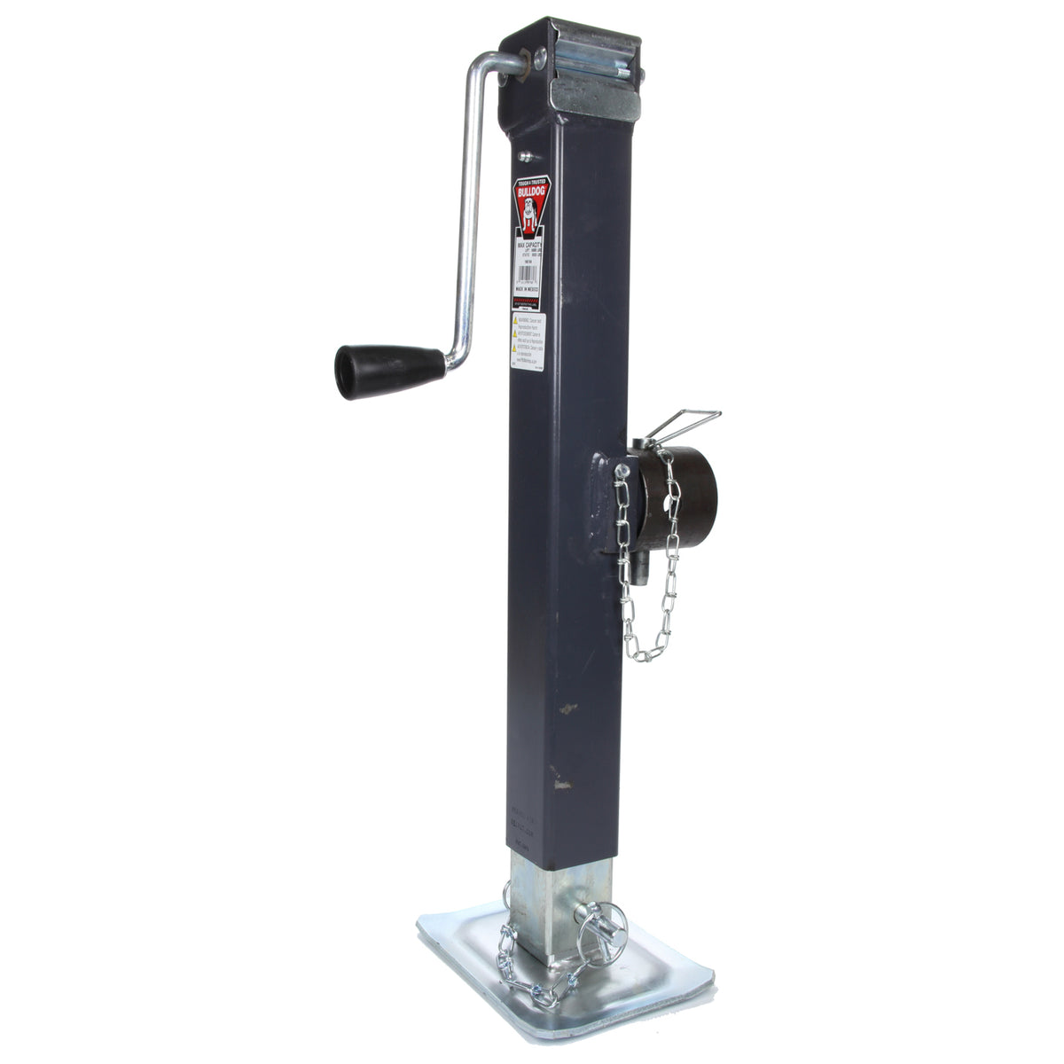 Bulldog Manual Topwind Trailer Jack - 5000 lb. Capacity - Steel - Gray Paint