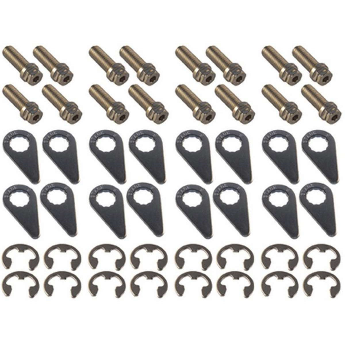 Stage 8 Header Bolt Kit - 6pt. 3/8-16 x 1" (16)