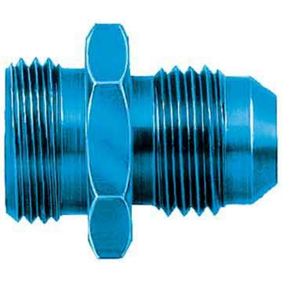 Aeroquip 6 AN Male to 5/8-20 in Male Straight Adapter - Blue Anodized