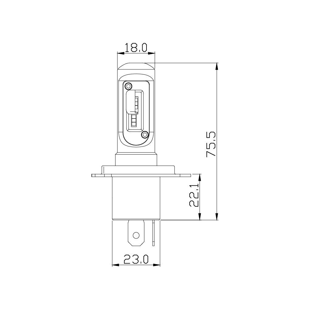 Arc Lighting Concept Series LED Light Bulb - H4 - White - (Pair)