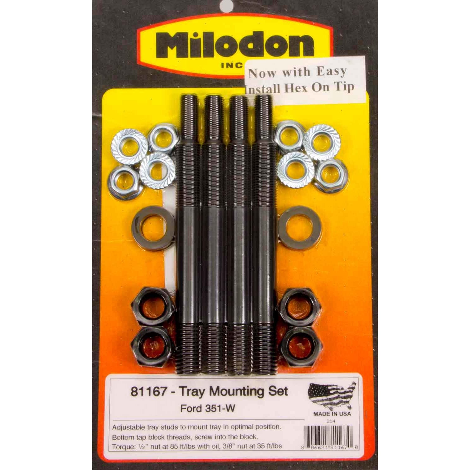 Milodon Ford 351W Windage Tray Installation Kit