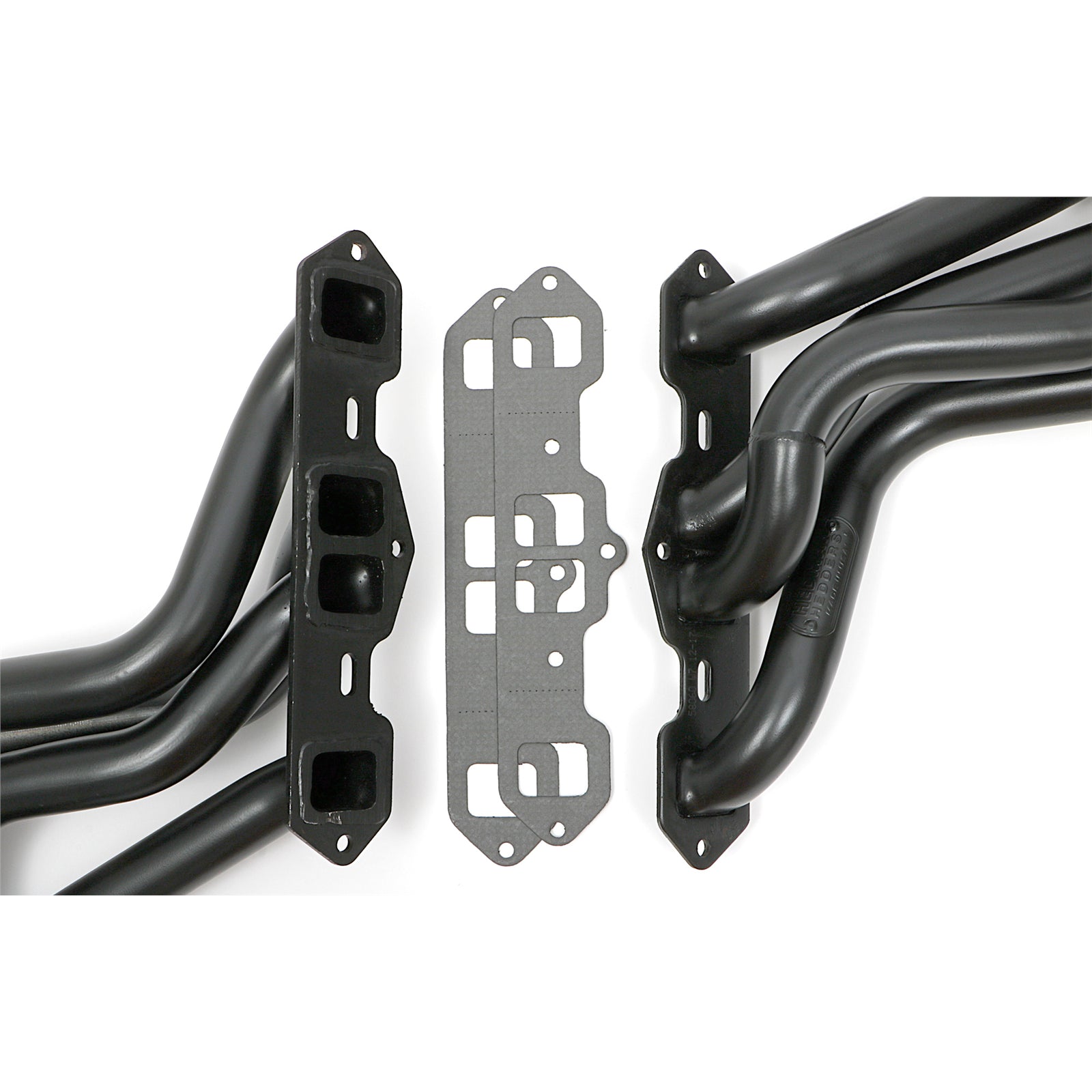 Hedman Hedders Street Headers - 1.75 in Primary - 3 in Collector - Black Paint - Oldsmobile V8 - Cutlass / 442 1968-77 - Pair