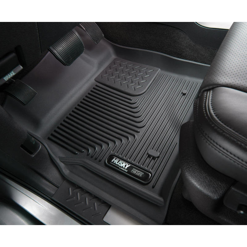 Husky Liners 2nd Seat Floor Liner X-Act Contour Plastic Black - GM Midsize Truck 2015-16