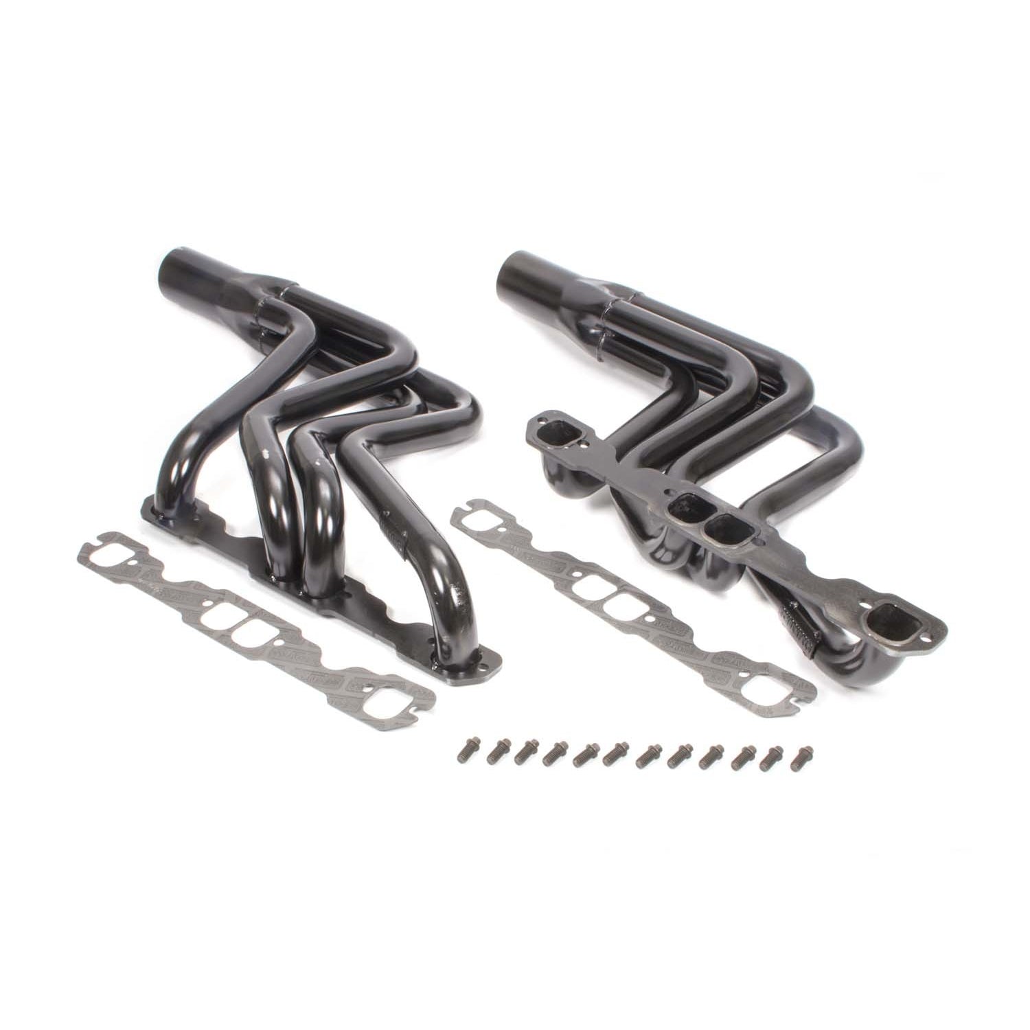 Schoenfeld Headers Street Stock Headers 1-5/8" Primary 3" Collector Steel - Black Paint