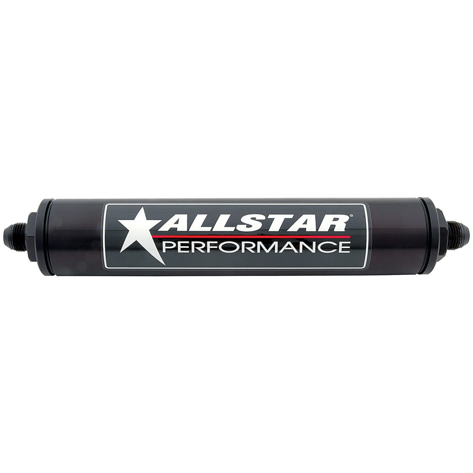 Allstar Performance Inline Fuel Filter 8" -12 AN - Stainless Element