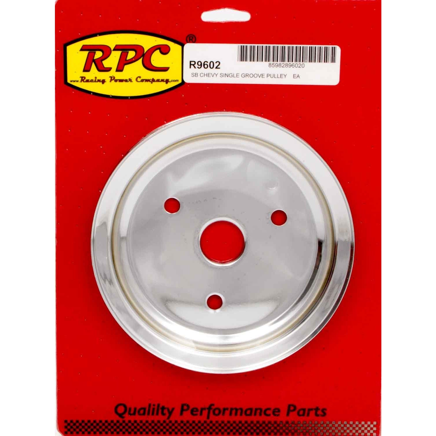 Racing Power Co-Packaged Chrome Steel Crankshaft Pulley SBC Short Wp 6.8