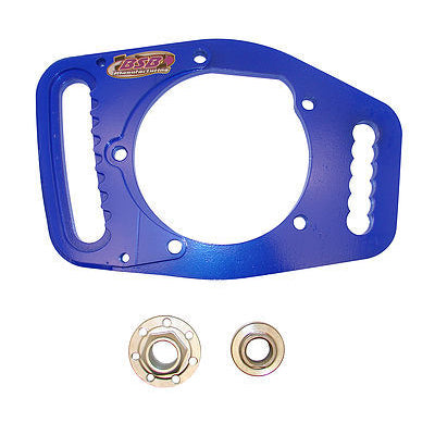 BSB Manufacturing Pinion Mount Panhard Bar Bracket Bolt-On Slotted Adjuster Steel - Blue Powder Coat
