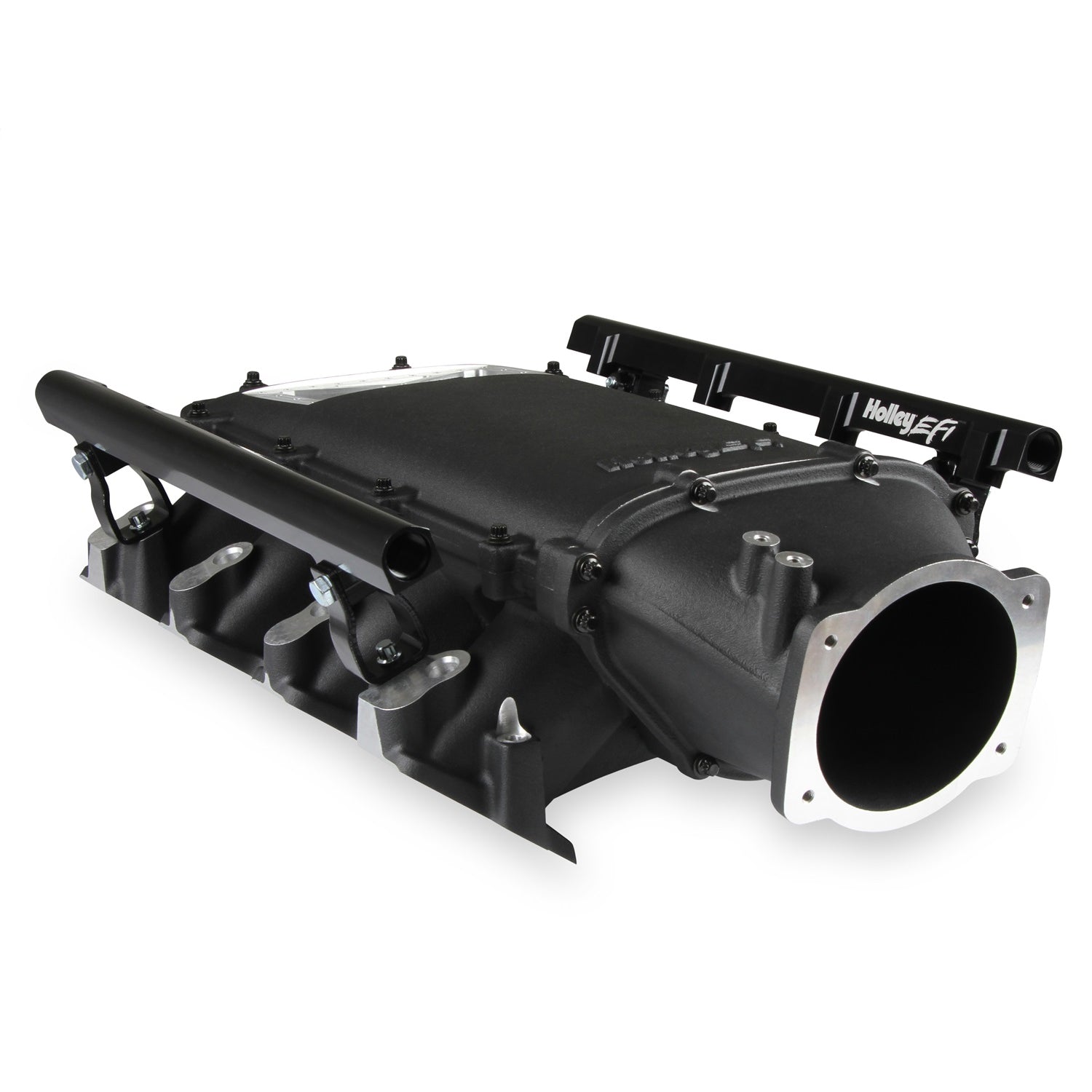 Holley EFI LS3 Ultra Low-Ram Intake Manifold - 105 mm Throttle Body Flange - Tunnel Ram - Black - LS3 - GM LS-Series