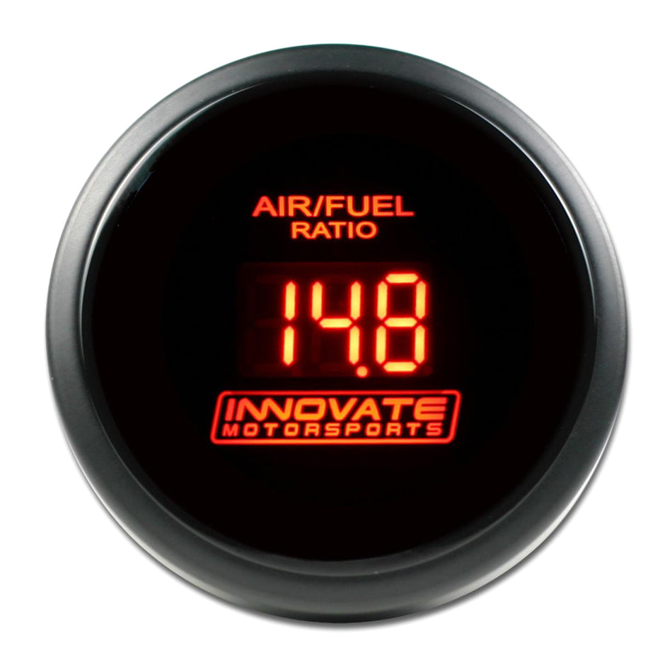 Innovate Motorsports DB/LC-2 - Wideband Digital Air-Fuel Ratio Gauge -  8:1-18:1 AFR - 2-1/16" Diameter - Black Face / Red LED