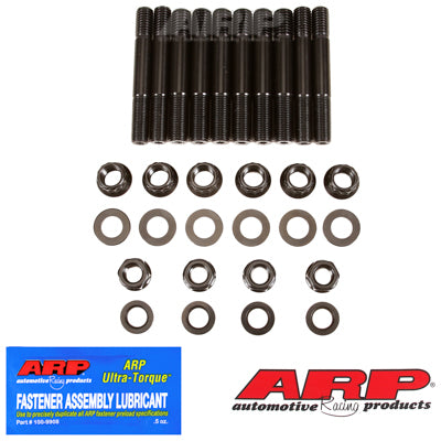 ARP Main Stud Kit - Hex Nuts - 2-Bolt Mains - Chromoly - Black Oxide - Chevy Inline-6