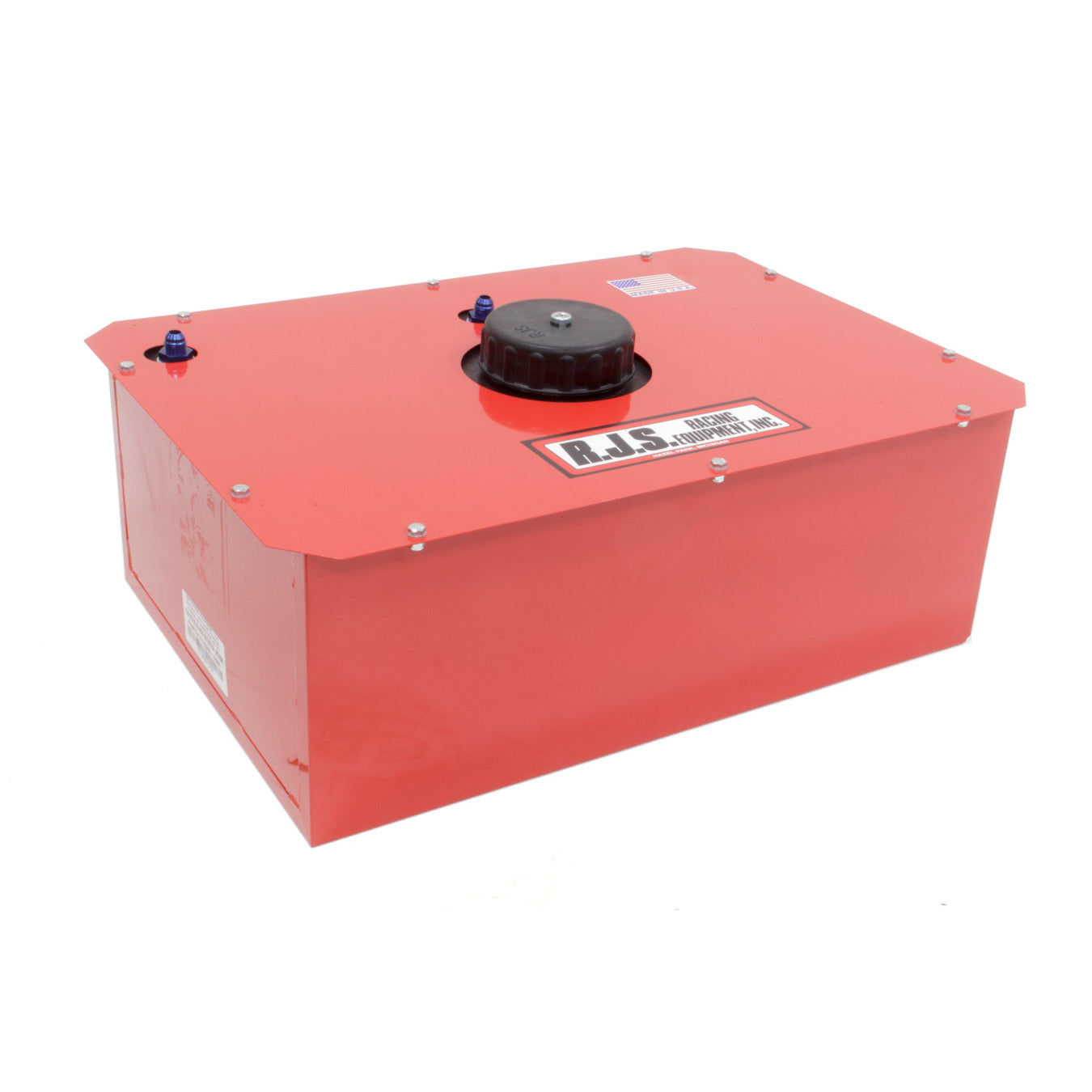 RJS Racing Equipment Economy Fuel Cell and Can 15 gal 25-1/2 x 17-1/2 x 9-1/2" Tall 8AN Male Outlet - 6AN Male Vent