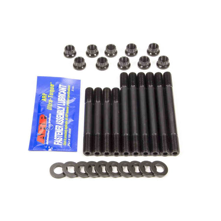 ARP Main Stud Kit - 12 Point Nuts - 2-Bolt Mains - Chromoly - Black Oxide - Acura B-Series