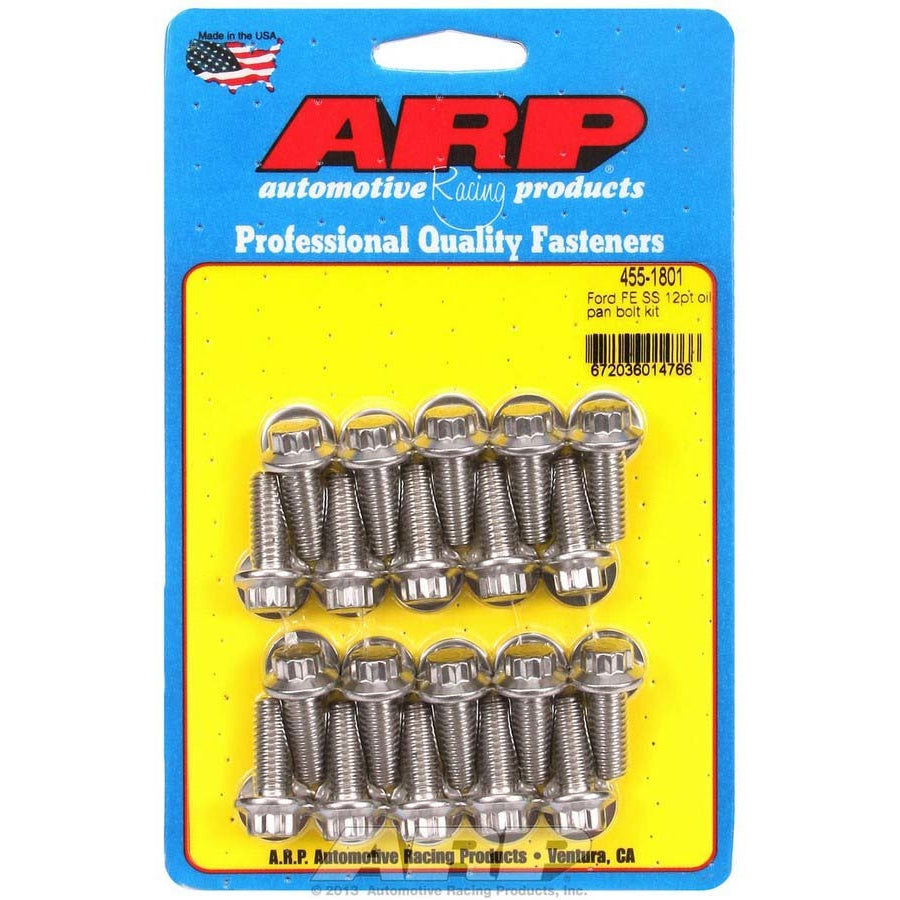 ARP BB Ford Stainless Steel Oil Pan Bolt Kit - 12 Point