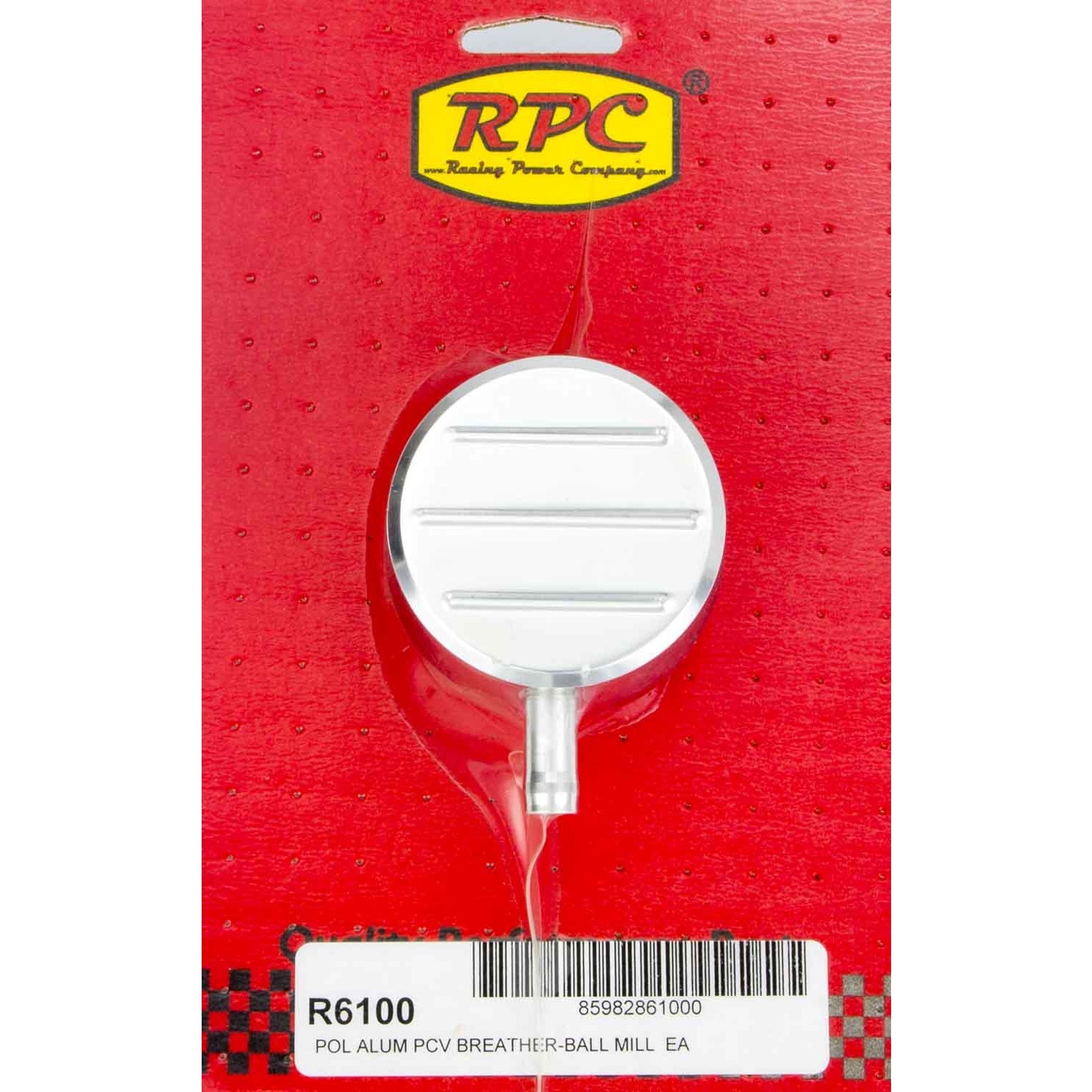 Racing Power Co-Packaged Alum Ball Milled PCV Breather Polished