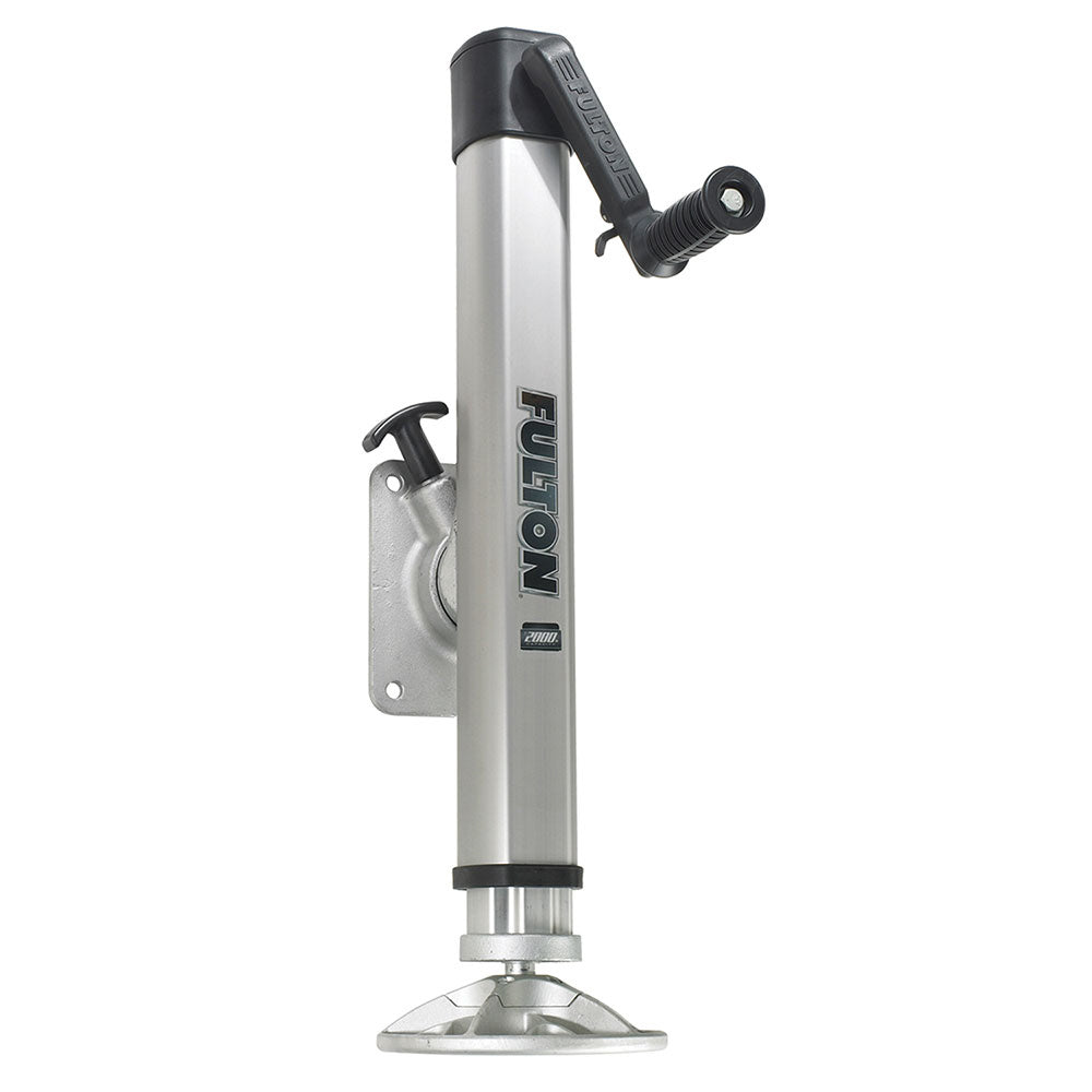 Fulton Fulton F2 Trailer Jack - Manual - Sidewind - Bolt-On - 13" Of Travel - 2000 lb Capacity - Aluminum