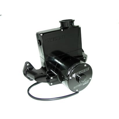 Meziere Electric Heavy Duty 200 Series Water Pump - 1 in NPT Female Inlet - Black Anodized - Big Block Chevy
