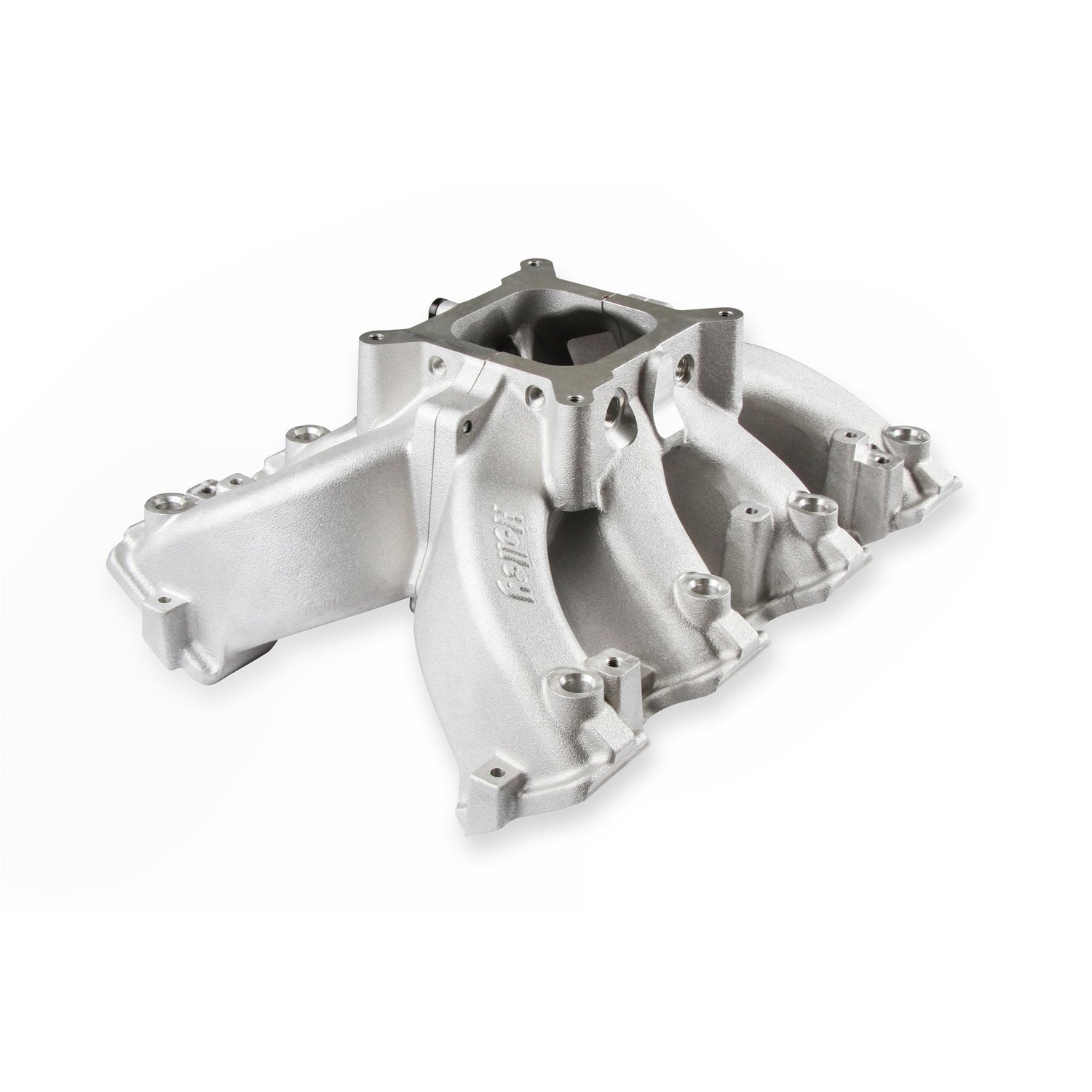 Holley Single-Plane EFI Split Design Race Intake Manifold - Square Bore - Single Plane - Aluminum - Natural - GM LS-Series