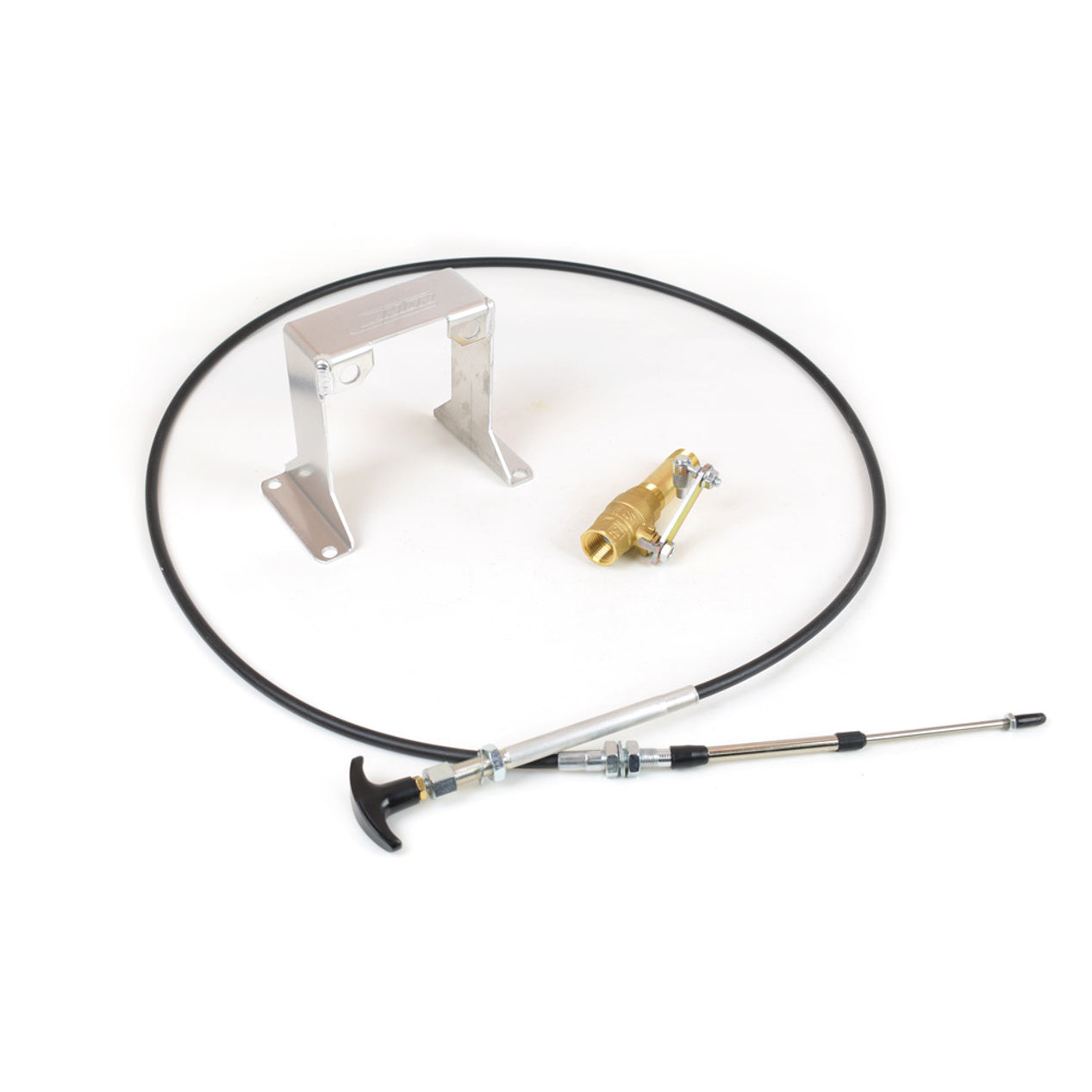 Canton Accusump Manual Valve Cable Kit - Includes Cable / Mounting Bracket / Pipe Fitting / Specially Designed Valve