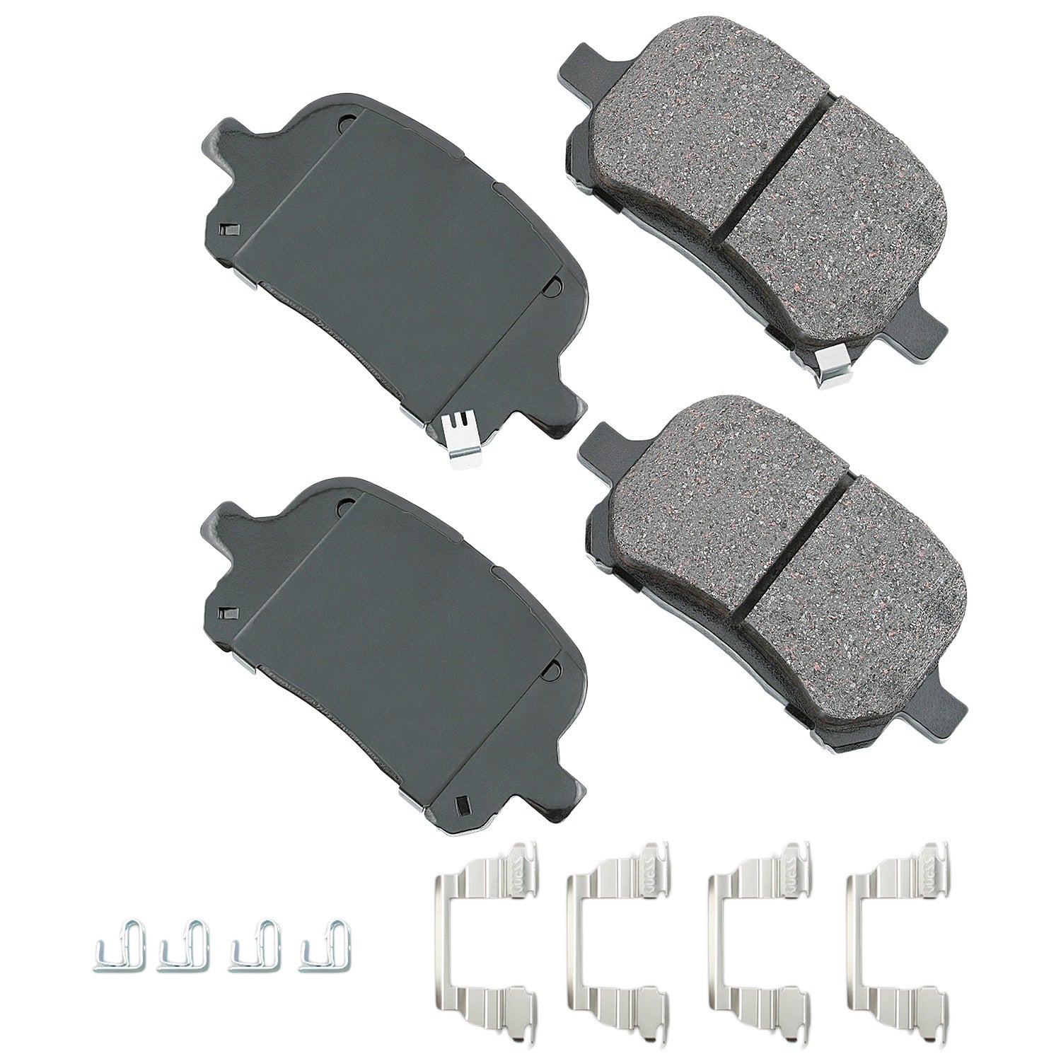 Akebono Brakes ProACT Front Brake Pads - Lexus ES/RX 1997-2001/Toyota Avalon 1998-2004 (Set of 4)