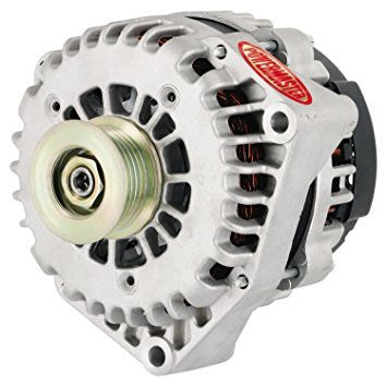 Powermaster 215amp Alternator GM AD 244 Style Natural Finish