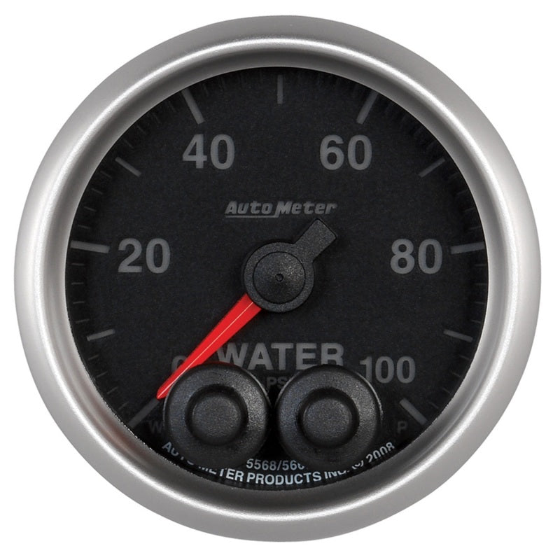 Auto Meter Elite Series Water Pressure Gauge - 2-1/16"