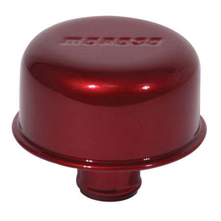 Moroso One Piece Push-In Valve Cover Breathers - Aluminum - Powder Coated-Red