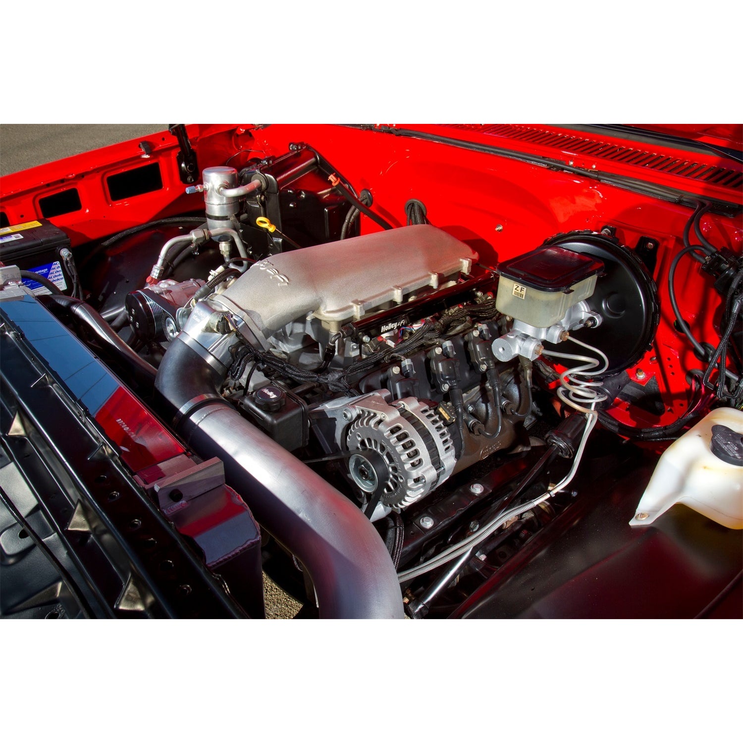 Holley LS Mid-Rise EFI 92 mm Throttle Body Flange Multi Port Intake Manifold - LS1 / LS2 / LS6 - GM LS-Series