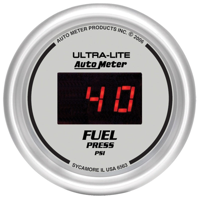 Auto Meter Ultra-Lite Digital Fuel Pressure Gauge - 2-1/16 in.
