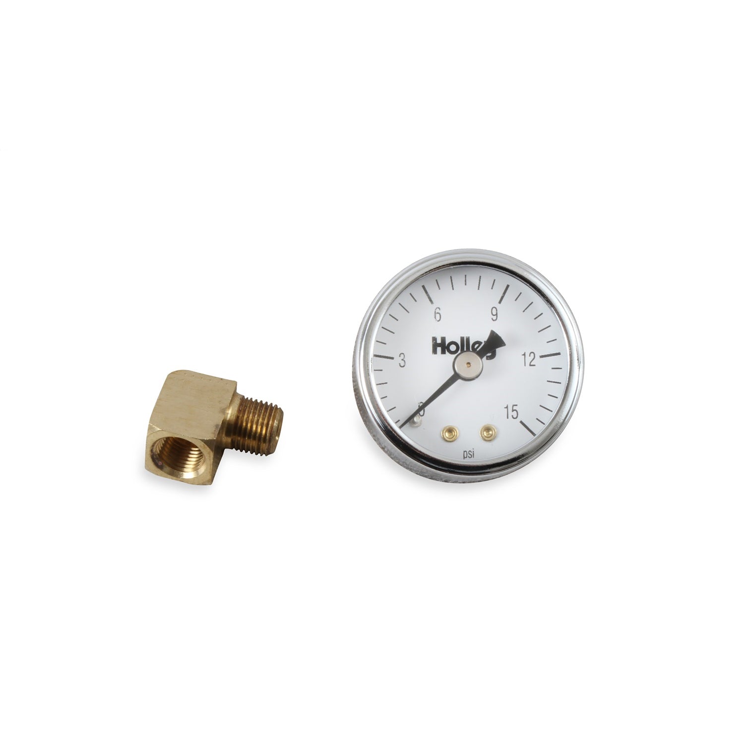 Holley Fuel Pressure Gauge - 0-15 PSI