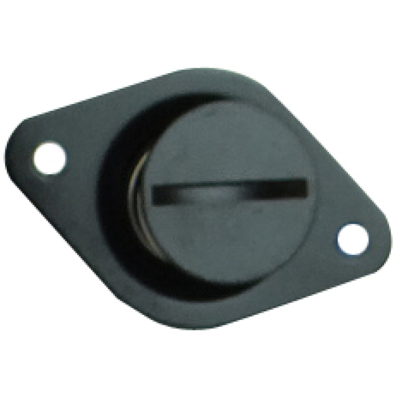 Moroso Self Ejecting Flush Head Quick Turn Fastener - Slotted - 7/16 x 0.550 in Body - Black Paint - Set of 10