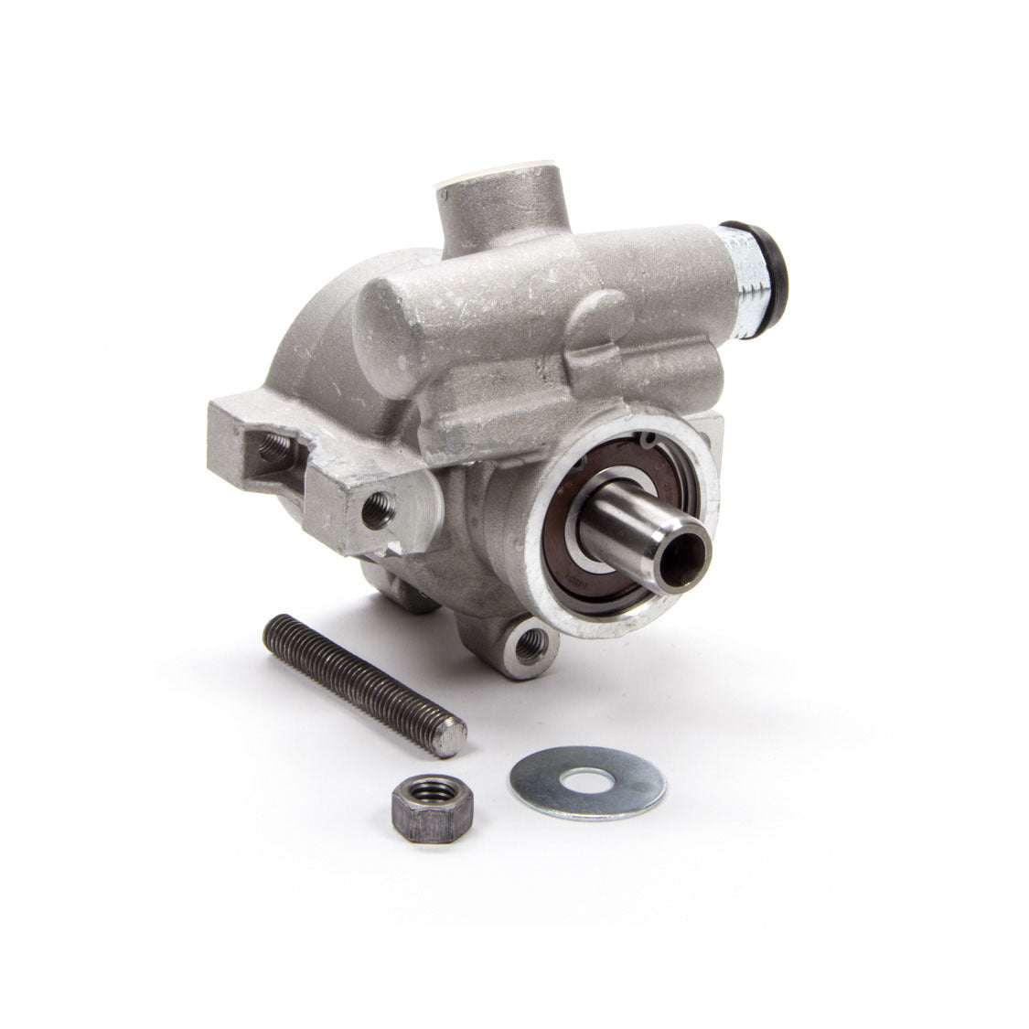 Tuff Stuff GM Type II Power Steering Pump - GM Pressure Slip Fitting - M8 x 1.25 Threaded Hole