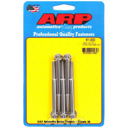 ARP Stainless Steel Bolt Kit - 12 Point (5) 1/4-20 x 3.000