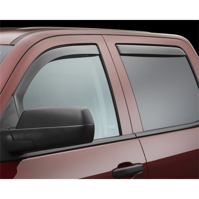WeatherTech Front / Rear Side Window Visor - 3 mm Thick - Snap-In / Stick-On - Dark Smoke - GM Fullsize Truck 2014-15 84740