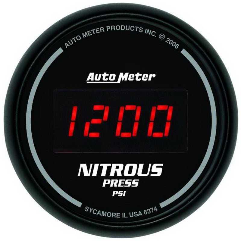 Auto Meter Sport-Comp Digital Nitrous Pressure Gauge - 2-1/16 in.