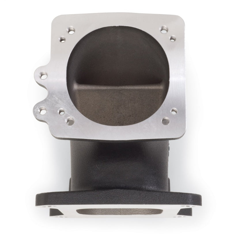 Edelbrock Throttle Body Intake Elbow - Black Powder Coated